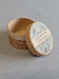 Ældre original ammunitionsæske