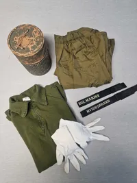 Lot diverse originalt dansk militaria