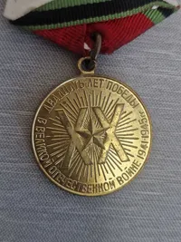 Original russisk medalje med tildelingspapirer