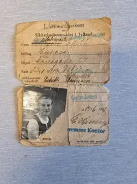 Originalt legitimationskort WW2