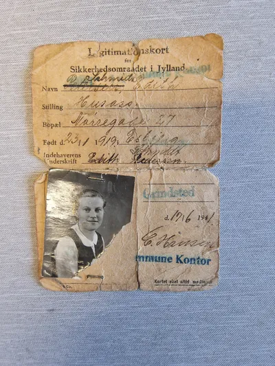 Originalt legitimationskort WW2