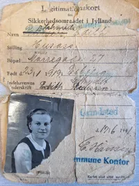 Originalt legitimationskort WW2