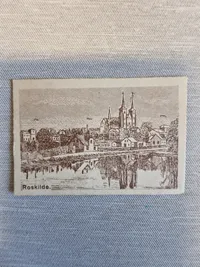 Lot originale mini brevkort, dansebilletter mm.