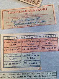 Lot originale rationeringsmærker