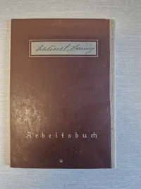 Original tysk Arbeitsbuch