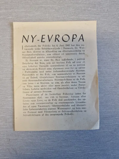 Originalt “Ny-Europa”