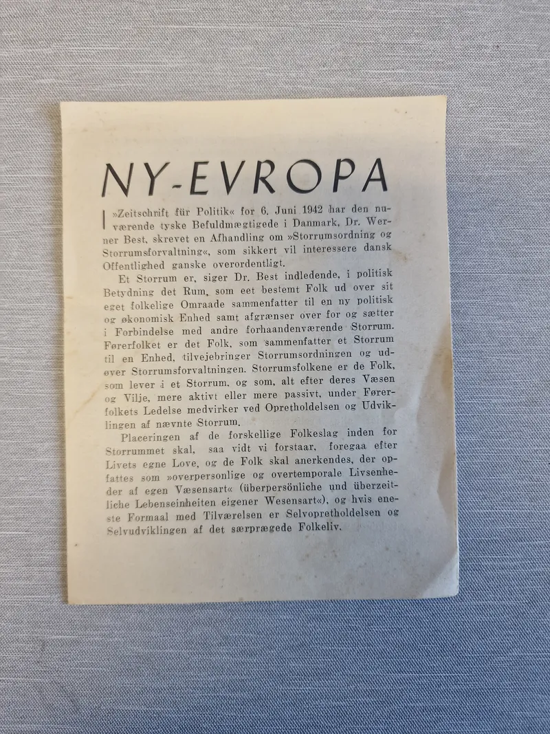 Originalt “Ny-Europa”
