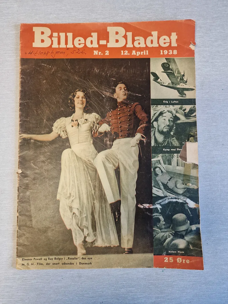 Originalt Billed-Bladet fra 1938 med Hitlers hjem
