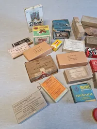 Stort lot originale ammunitions æsker mm.