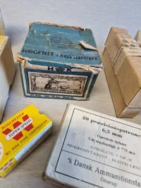 Stort lot originale ammunitions æsker mm.