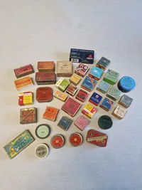 Stort lot originale ammunitions æsker, dåser  mm.