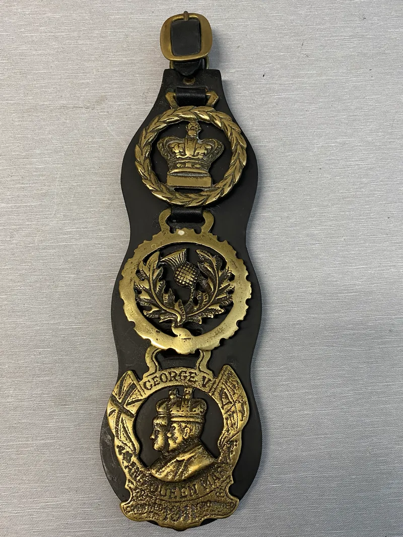3 engelske Horse brass mærker