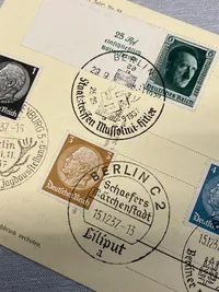 Originalt tysk postkort med AH - ww2
