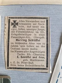 Originalt lot fra Tysk panserjæger der faldt i Rusland WW2