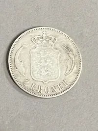 Dansk sølv 2 kr 1876
