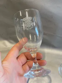 3 originale glas fra DSB’s jernbanefærger