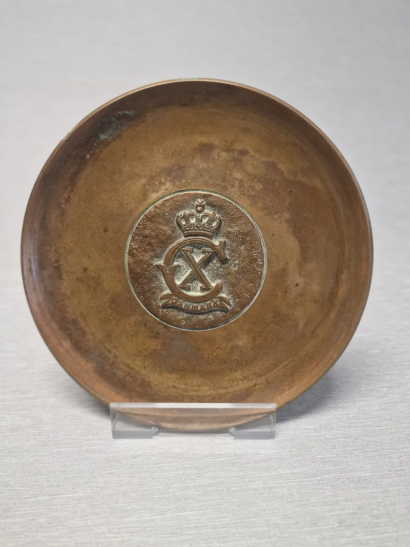 Original bronze fad for chauffør Krone 1