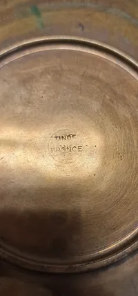 Original bronze fad for chauffør Krone 1