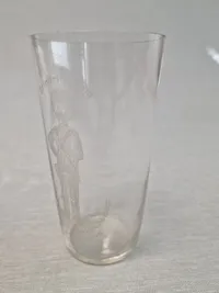 Sjælden originalt jubilæums glas fra den kongelige livgarde - 1658-1908 - glasset er blæst på Fyns Glasværk