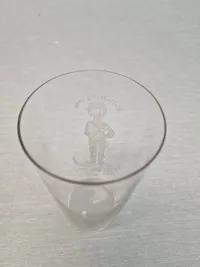 Sjælden originalt jubilæums glas fra den kongelige livgarde - 1658-1908 - glasset er blæst på Fyns Glasværk