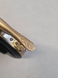Dansk 1770 Fængkrudtflaske  fra det kongelige artilleri korps - nyere officers gave