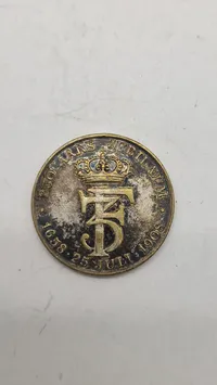 erindringsmedalje fra 1908, der markerer 250-års jubilæet for Den Kongelige Livgarde. Original
