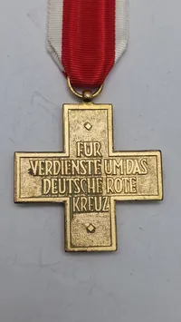 Tysk Røde Kors Medalje 2. klasse, der blev tildelt mellem 1924 og 1934. Original
