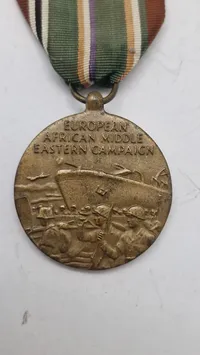 amerikansk European-African-Middle Eastern Campaign Medal. Original