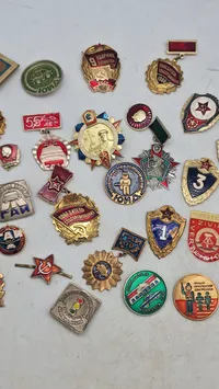 Samling russiske badges. Original