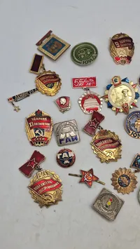 Samling russiske badges. Original