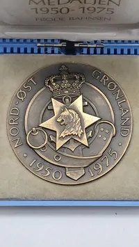 Sirius medalje med æske. Original