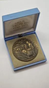 Sirius medalje med æske. Original