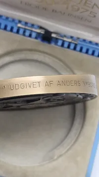 Sirius medalje med æske. Original