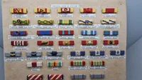 Samling sild på tavle Syd Vietnam . Originale