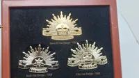 Samling australske “rising sun” mærker