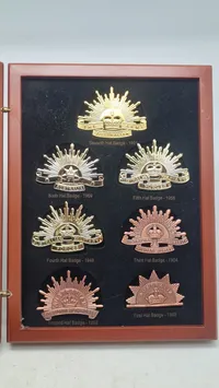 Samling australske “rising sun” mærker