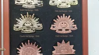 Samling australske “rising sun” mærker