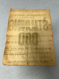 Original løbeseddel: Stauning død 1942