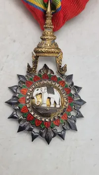 thailandsk Hvide Elefants Orden (Order of the White Elephant). Original