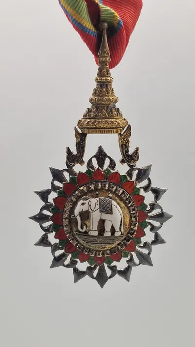thailandsk Hvide Elefants Orden (Order of the White Elephant). Original