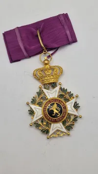 Belgisk Order of Leopold halskors Original
