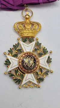 Belgisk Order of Leopold halskors Original