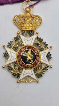 Belgisk Order of Leopold halskors Original