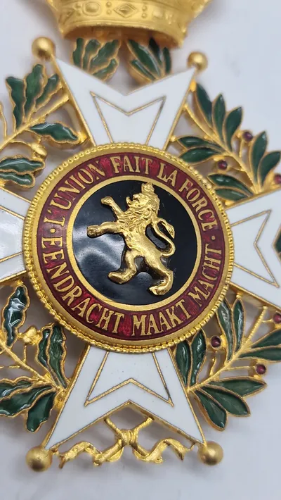 Belgisk Order of Leopold halskors Original