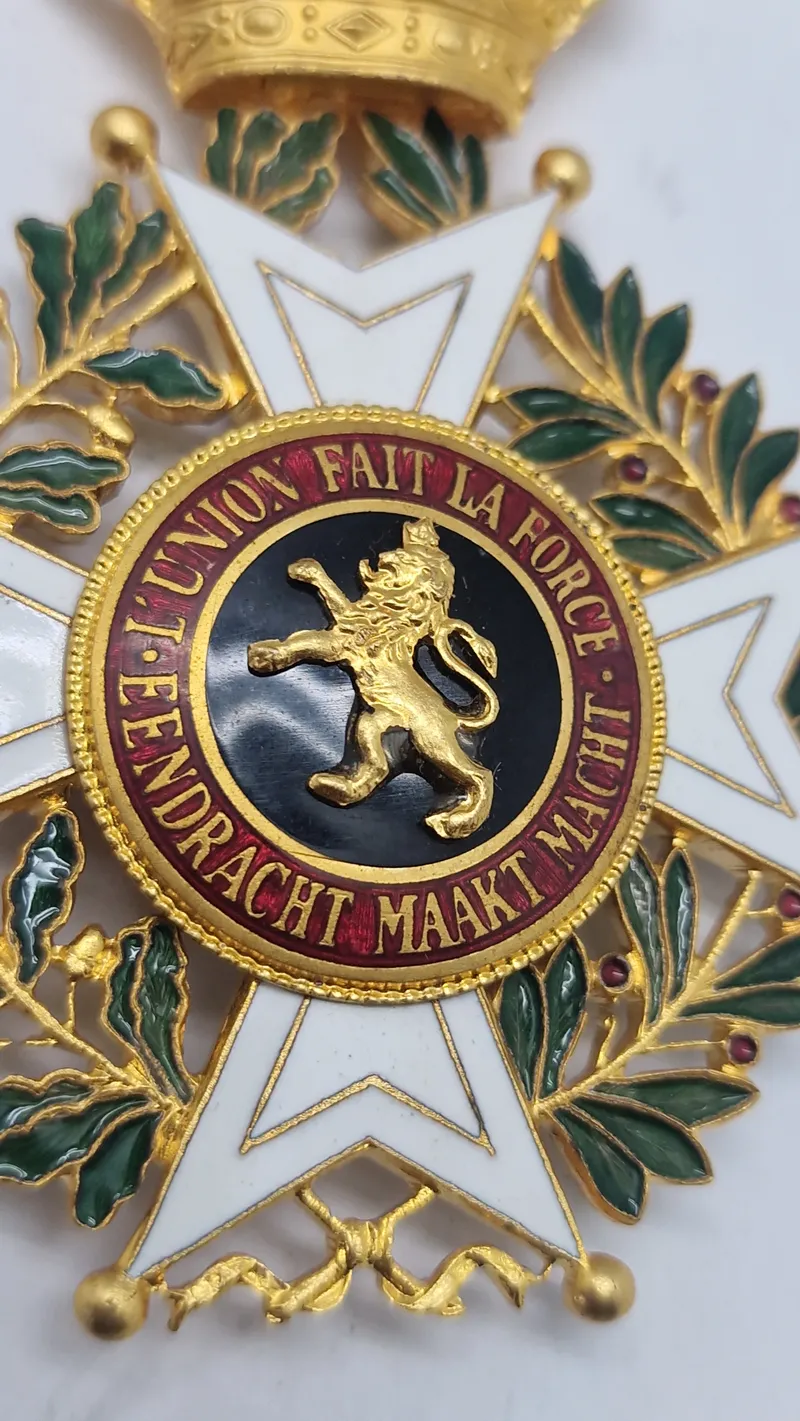 Belgisk Order of Leopold halskors Original