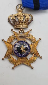 Belgisk Leopoldordenen II. Halskors  Original