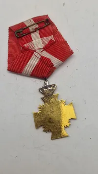 dansk hæderstegn for 16 års tro tjeneste for underofficerer. Original