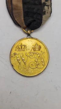 preussisk krigserindringsmedalje fra 1864 for deltagere i krigen i Slesvig-Holsten. Original