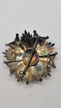 bryststjerne fra den belgiske Kroneorden (Ordre de la Couronne).  Original