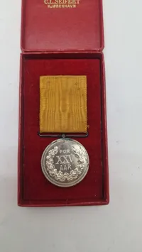 Dansk Brandvæsens Medalje for 25 års tjeneste. Original